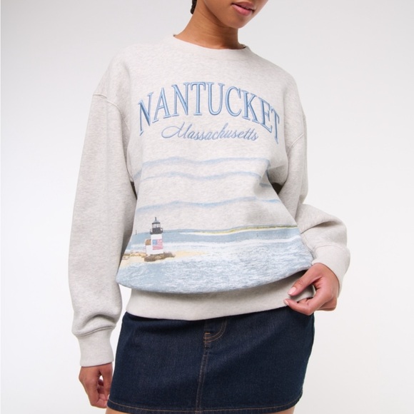 Abercrombie and Fitch Nantucket east coast vintage Sunday crew sweatshirt - Picture 7 of 7